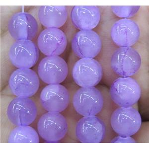 lavender jade bead, round, stabile, 12mm dia, 33pcs per st