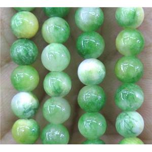 jade bead, round, stabile, approx 10mm dia, 38pcs per st