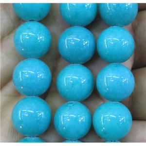 jade bead, round, stabile, approx 10mm dia, 38pcs per st