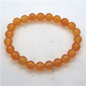 Stretch Jade bracelet, dye, approx 14mm dia, 15pcs per st