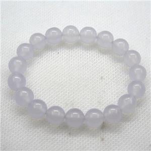 Stretch Jade bracelet, dye, approx 16mm dia, 13pcs per st