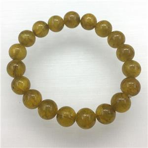 Stretch Jade bracelet, dye, approx 16mm dia, 13pcs per st