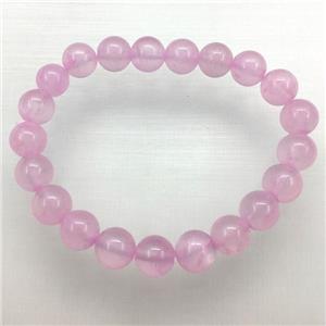 Stretch Jade bracelet, dye, approx 8mm dia, 22pcs per st