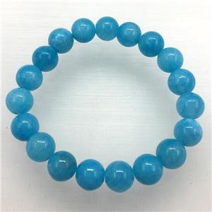 Stretch Jade bracelet, dye, approx 6mm, 28pcs per st