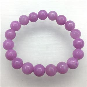 Stretch Jade bracelet, dye, approx 6mm, 28pcs per st