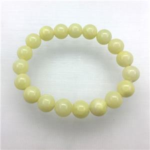 Stretch Jade bracelet, dye, approx 12mm dia, 16pcs per st