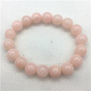 Stretch Jade bracelet, dye, approx 14mm dia, 15pcs per st