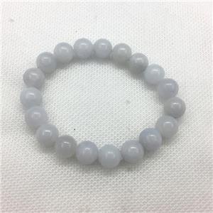 Stretch Jade bracelet, dye, approx 6mm, 28pcs per st