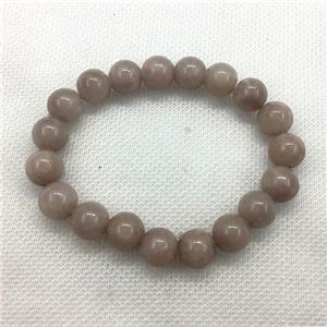 Stretch Jade bracelet, dye, approx 6mm, 28pcs per st