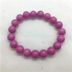 Stretch Jade bracelet, round, dye, approx 16mm dia, 13pcs per st