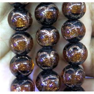 lampwork bead, barrel, approx 12mm dia