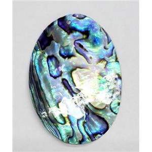 Paua Abalone pendant, oval, approx 35-50mm