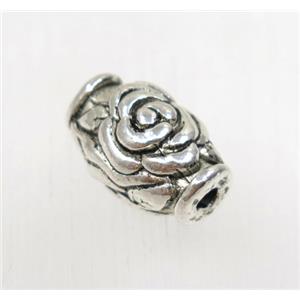 tibetan silver alloy beads, non-nickel, approx 9.5x15mm