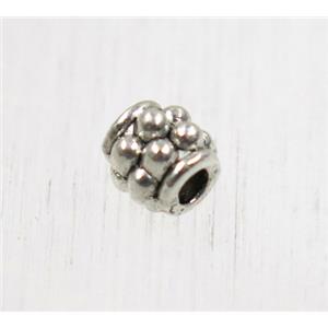 tibetan silver zinc beads, non-nickel, approx 4.5mm