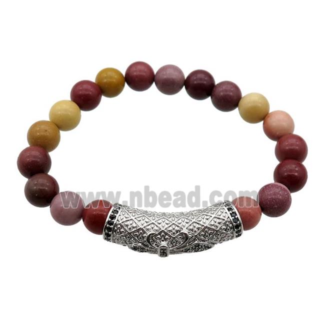 Mookaite Bracelet, stretchy