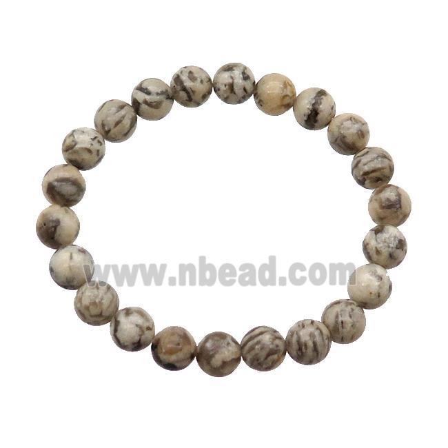 Graphic Feldspar Bracelet Stretchy Round