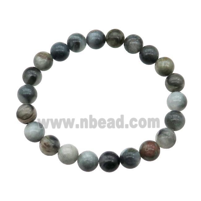 Hawkeye Stone Bracelet Stretchy Round