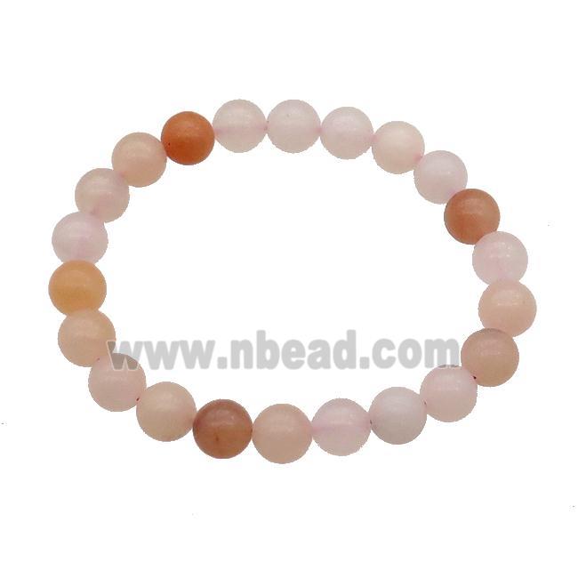 Pink Aventurine Bracelet Stretchy Round