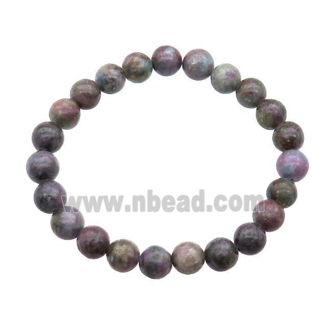 Corundum Bracelet Stretchy Round