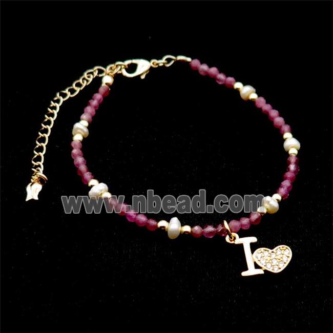 Pink Tourmaline Bracelet