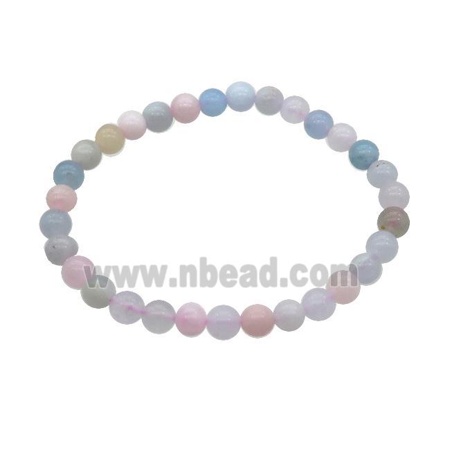 Natural Morganite Bracelet Multicolor