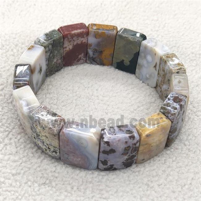 Natural Ocean Agate Bracelet Stretchy