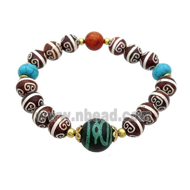 Tibetan Agate Bracelets Stretchy