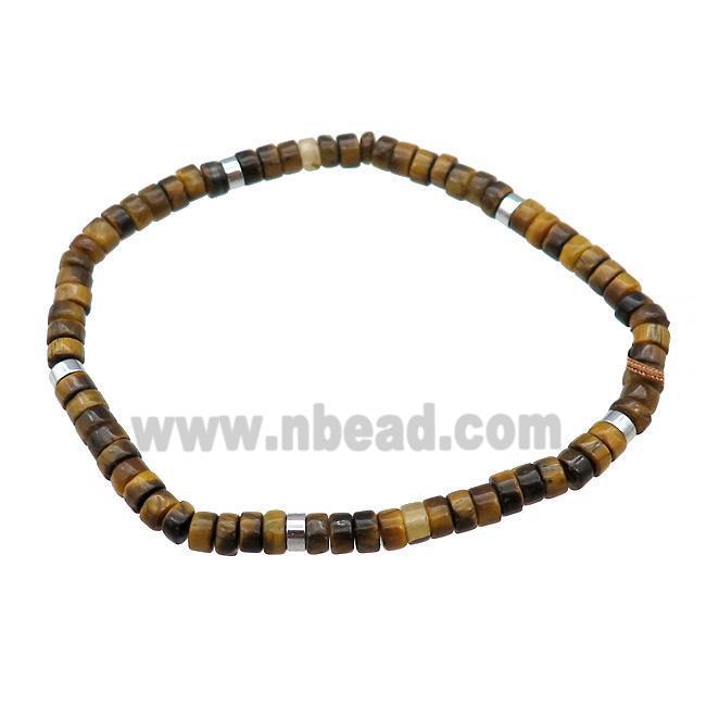 Tiger Eye Stone Bracelet Stretchy