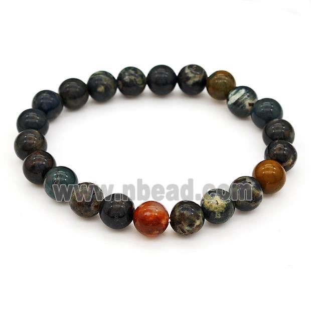 Natural Ocean Agate Bracelets Stretchy