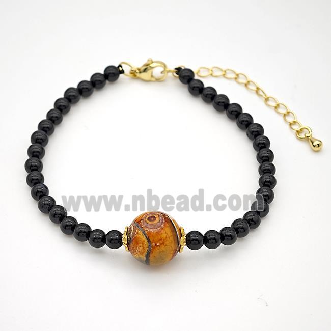 Black Onyx Agate Bracelet