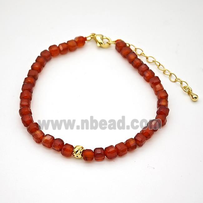 Red Agate Bracelet Dye