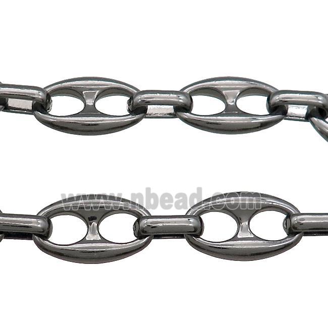 Alloy Chain Black Plated