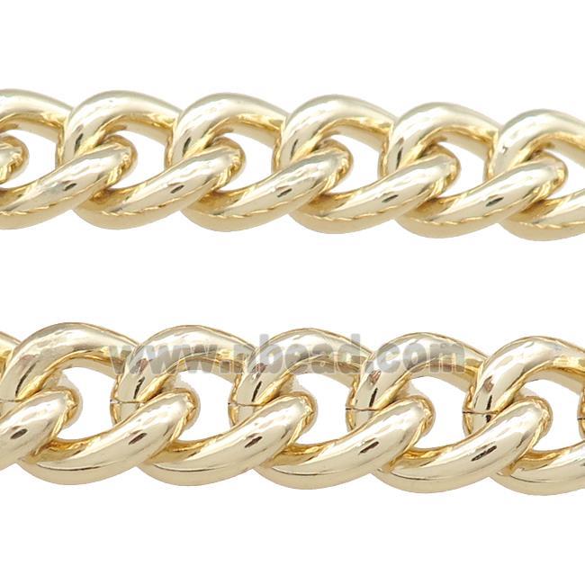 Aluminium Chain Gold Plated