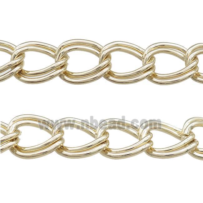 Aluminium Chain Double Gold Plated