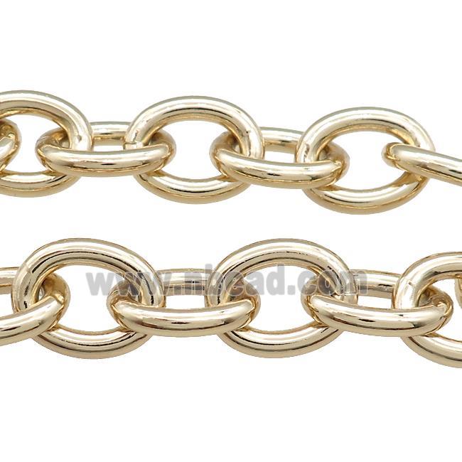 Aluminium Chain Gold Plated