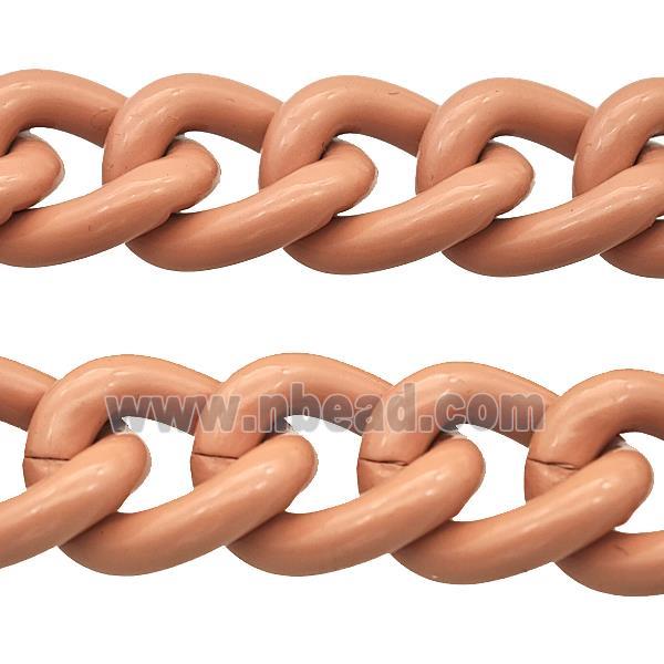 Aluminium Chain Peach Painted