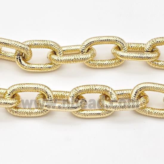 Aluminium Chain Gold Plated