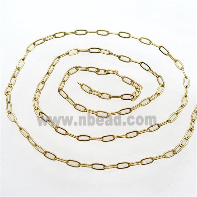 copper chain, gold plated