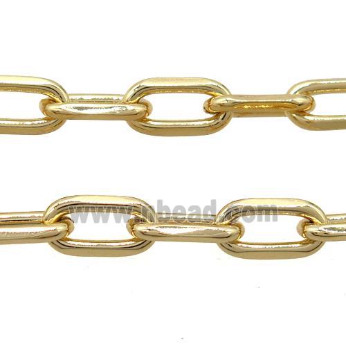 iron chain, gold plated