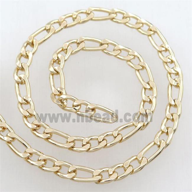 Iron chain, gold plated