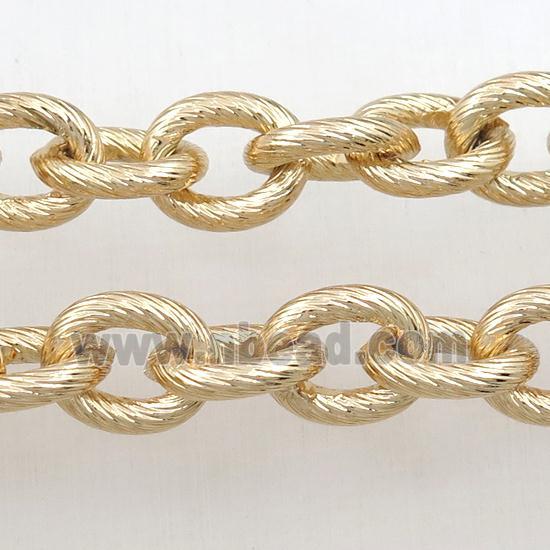 Iron chain, gold plated