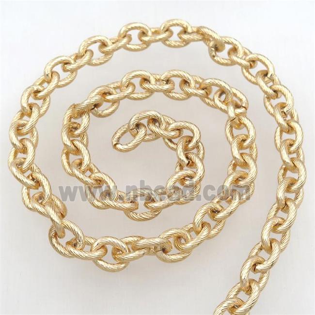 Iron chain, gold plated