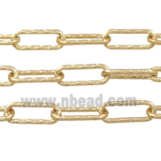 copper chain, gold plated