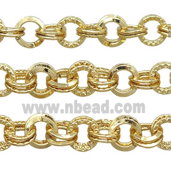 Iron Chain, gold plated