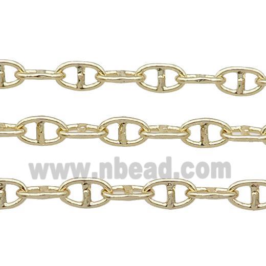 copper chain, gold plated