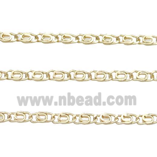 copper chain, gold plated