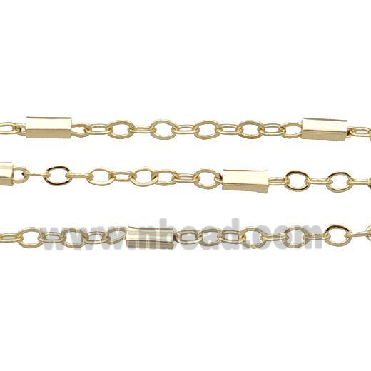 copper chain, gold plated