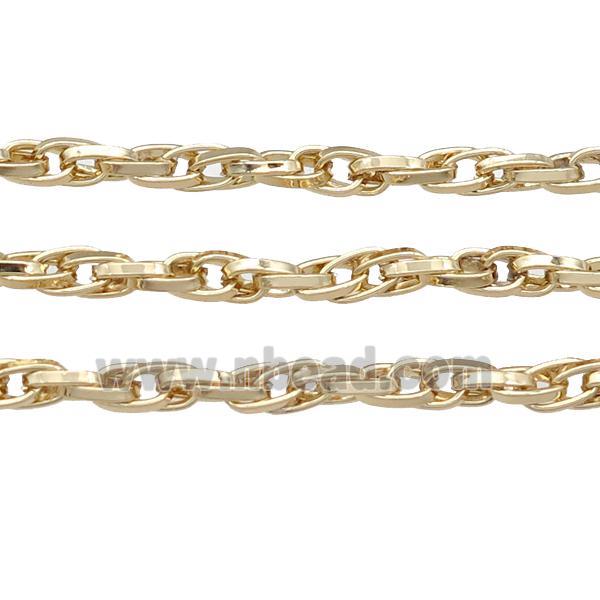 Iron chain, 14K gold plated