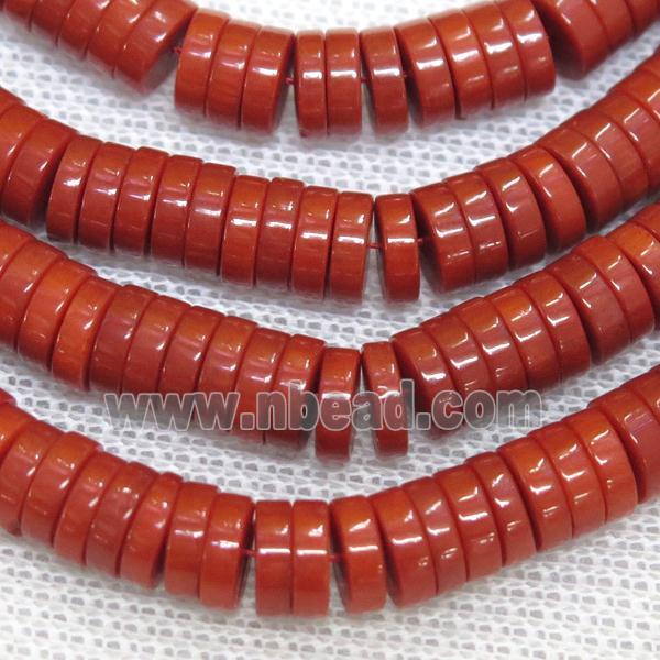 natural coral heishi beads