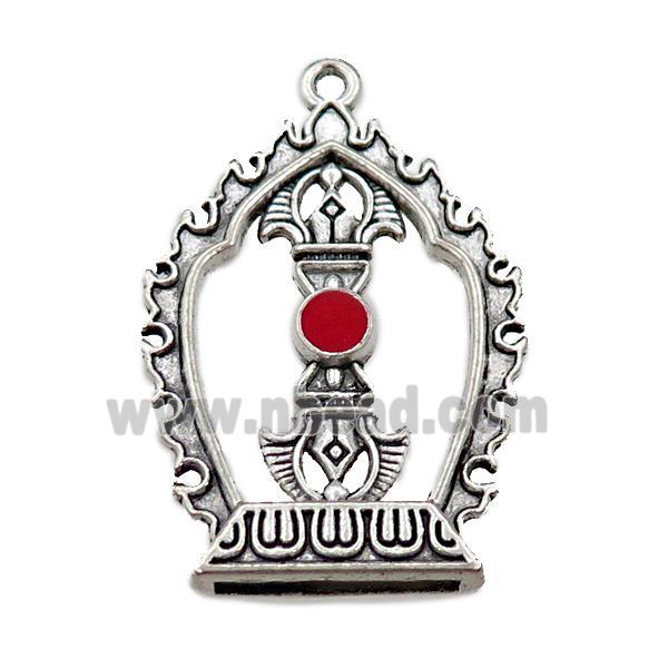 tibetan style zinc charm pendant